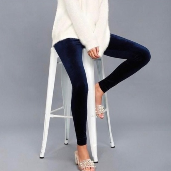 SPANX Pants - Spanx Velvet Leggings Lapis Night